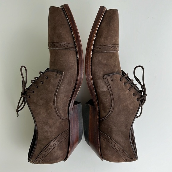 Sena Cowgirl Shoes Leather Pointy Made in Spain Brown EU 38 - Picture 9 of 17